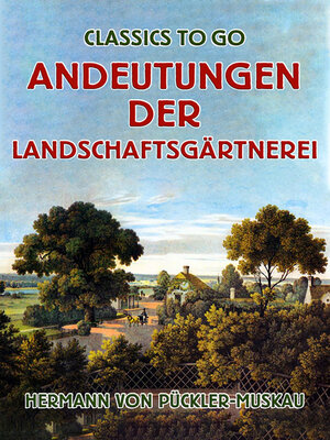 cover image of Andeutungen über Landschaftsgärtnerei